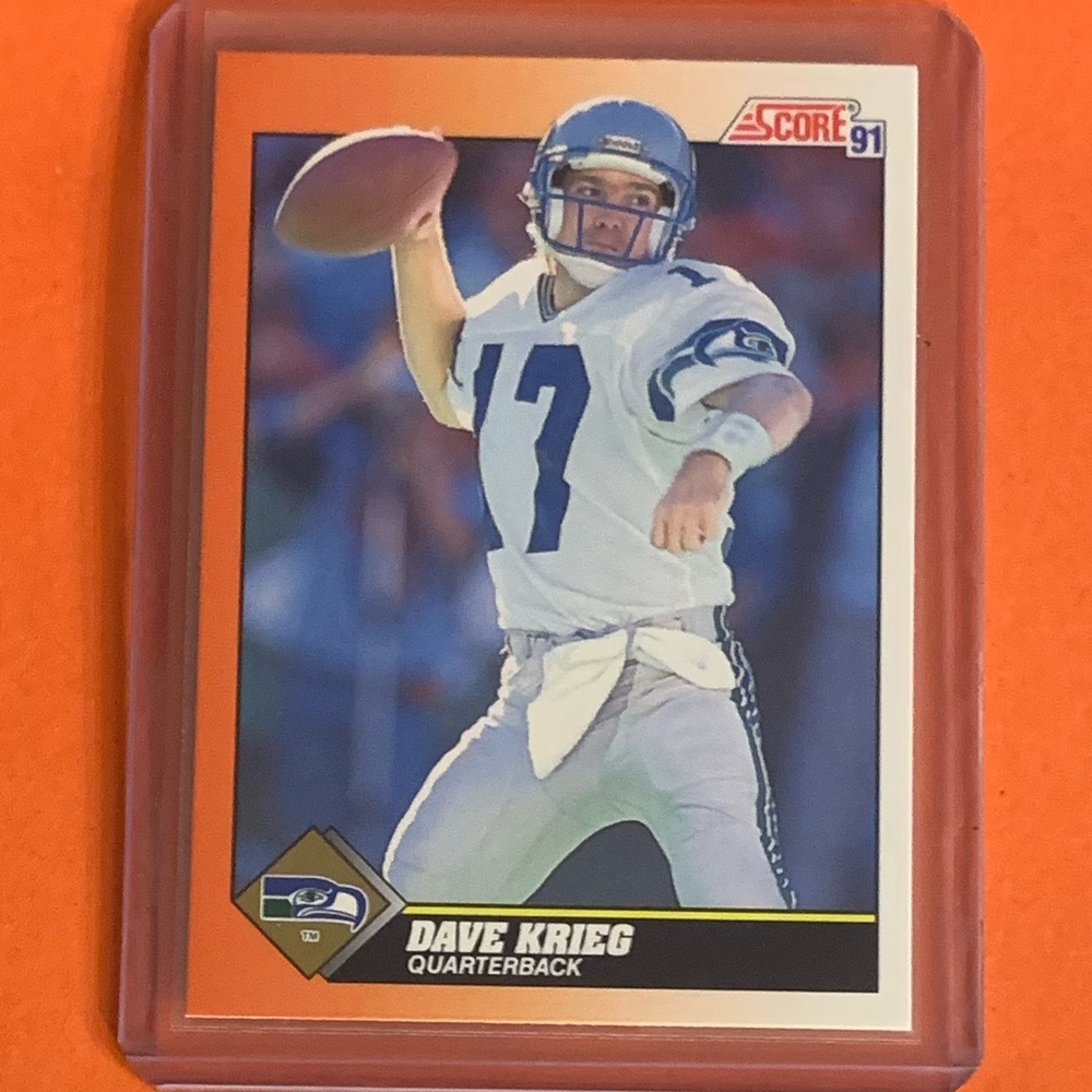 Dave Krieg #362 1991 Score Football Trading Card